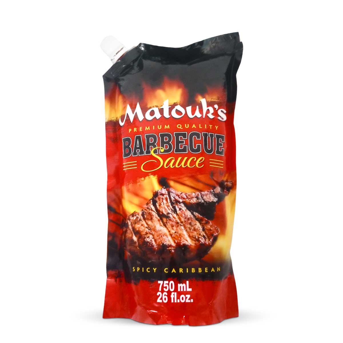 Matouk's Barbecue Sauce Spicy Caribbean Spouch, 26oz